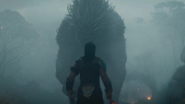 Dek cu fața spre Kalisk în Predator: Badlands