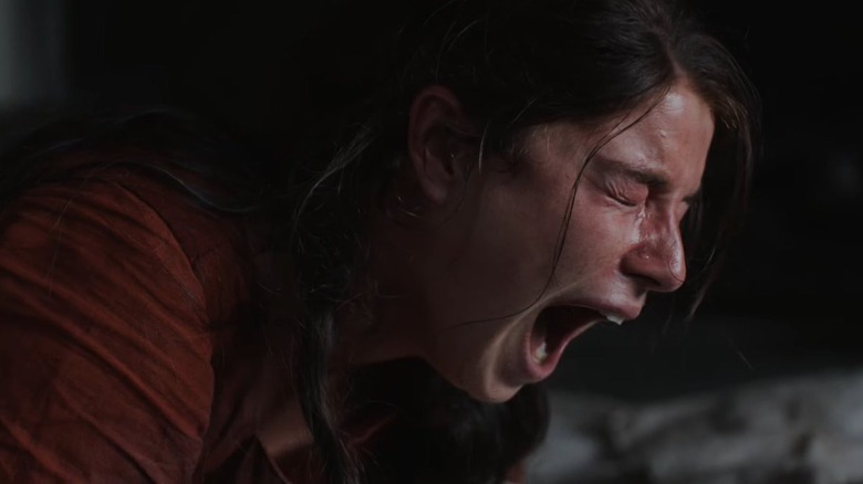 Agnes țipând după moartea lui Hamnet în Hamnet