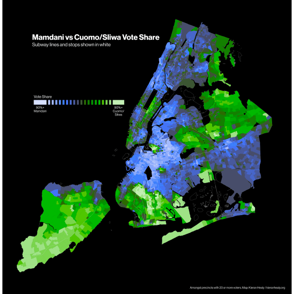 Acțiuni de vot la nivel de circumscripție pentru Mamdani vs Sliwa/Cuomo