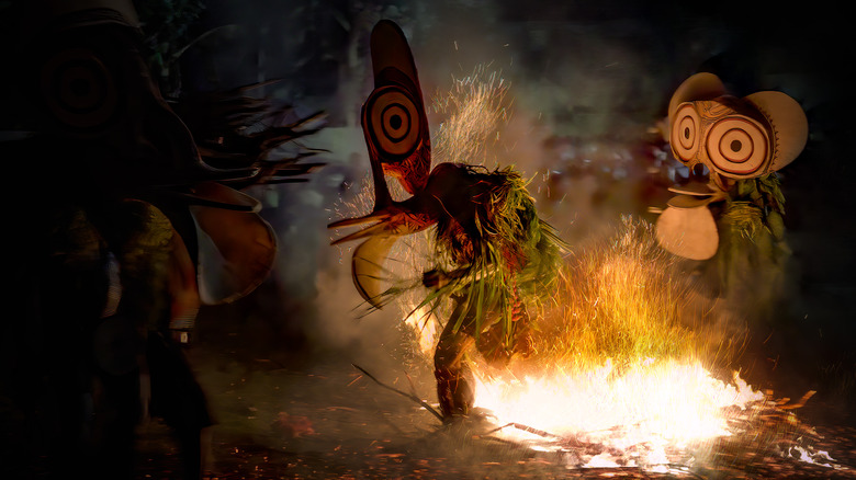 Baining People dansul focului