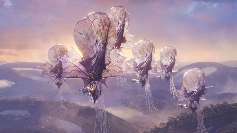 Clanul Windtrader zboară prin cerurile Pandorei în Avatar: Fire and Ash