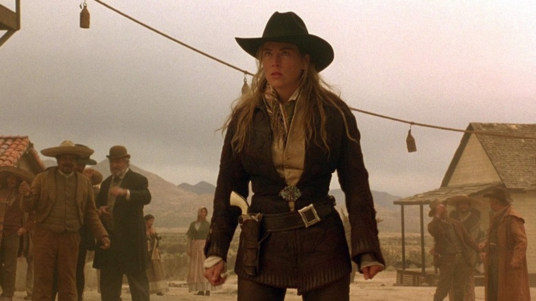 Ellen se pregătește pentru un schimb de focuri în The Quick and the Dead