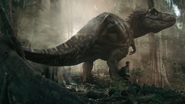 Un T-rex în pădure în Primitive War