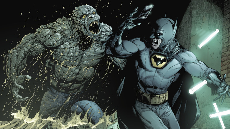 Batman: Earth One Volumul 2, Killer Croc îl împușcă pe Batman în canalizare