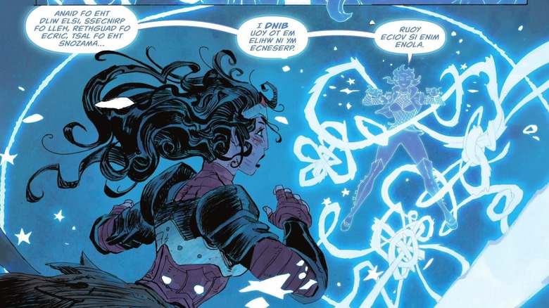 Absolute Wonder Woman #14 - Diana se confruntă cu Zatanna și magia ei care vorbește înapoi