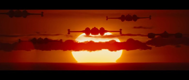 Navele X-Wing împotriva razelor soarelui