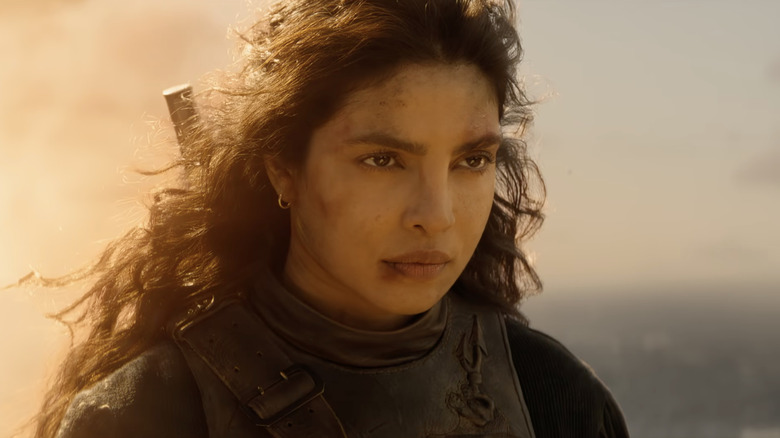 Ercell arată stoic în fața unor flăcări din The Bluff