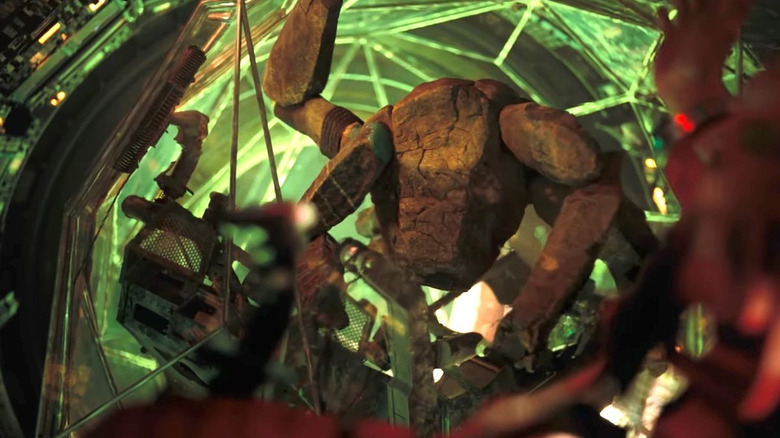 Extraterestrul Rocky într-un scaun de navă din Proiectul Hail Mary