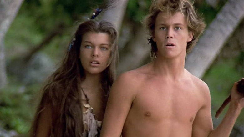Lilli și Richard, Jr. pe o insulă tropicală din Return to the Blue Lagoon