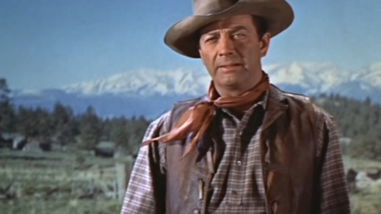 Steve arată aspru în Saddle the Wind