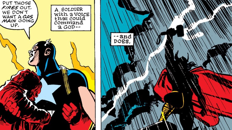Căpitanul America și Thor în Daredevil: Born Again
