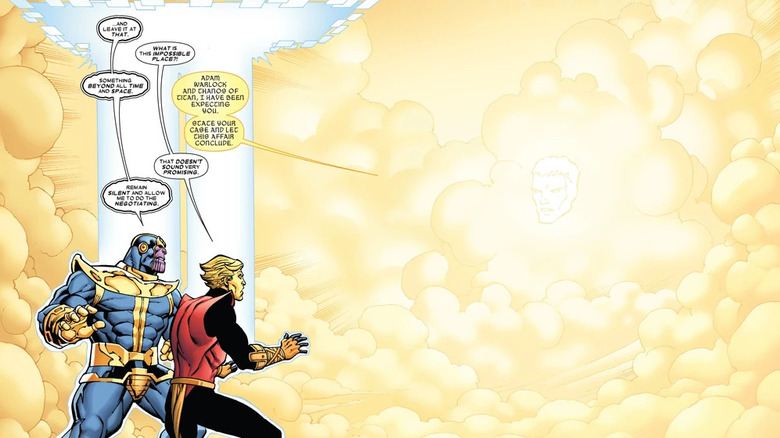 Un panou de la Thanos și Infinity Finale #1