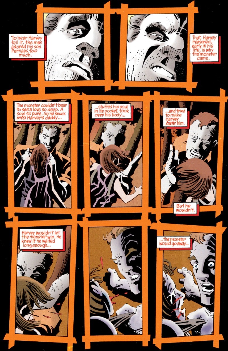 Batman: Two-Face - Christopher Dent își bate fiul Harvey