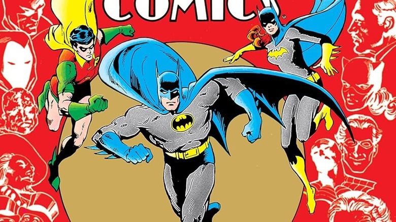 Coperta Detective Comics #526 care prezintă Batman, Robin și Batgirl