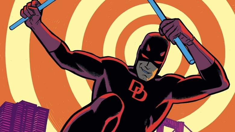 Coperta Daredevil #0.1 — Daredevil cu fundal în spirală