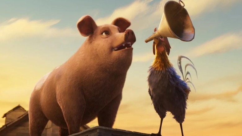 Bulgăre de zăpadă țipând într-un meg în Animal Farm (2026)