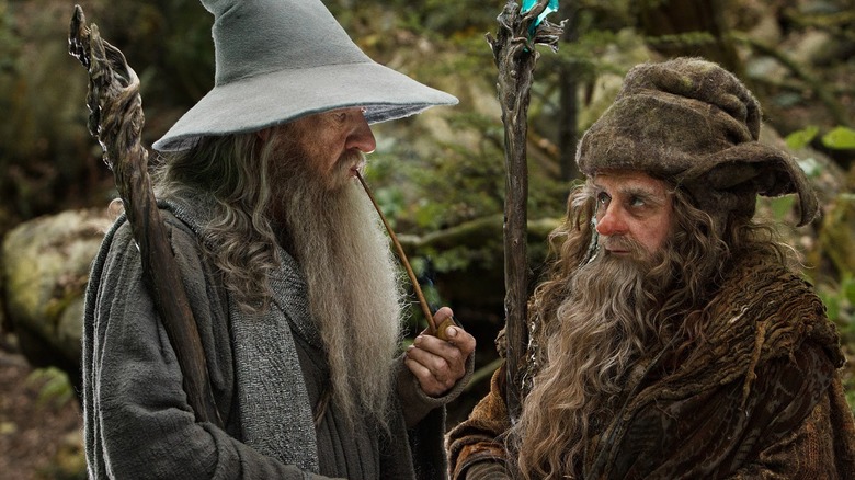 Gandalf și Radagast în trilogia Hobbit
