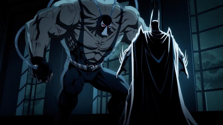 Batman: Knightfall - Bane stând înaintea lui Batman