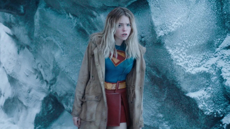 Milly Alcock ca Supergirl în Fortress of Solitude la sfârșitul Superman