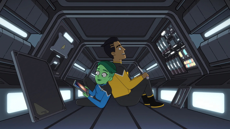 Însemnează Tendi și Rutherford într-un tub Jefferies pe Star Trek: Lower Decks