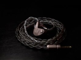 64 Audio Ocean flagship in-ear monitor in champagne copper aluminium housing