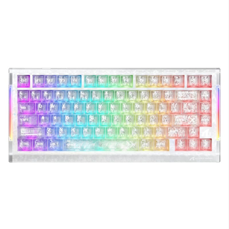 Attack Shark R86 HE aduce comutatoare magnetice la o placă de 75% 3 Tastatură pentru jocuri Attack Shark R86 HE 75% magnetică cu carcasă superioară din fibră de carbon și iluminare RGB