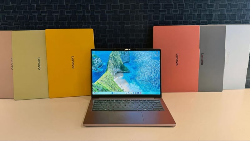 Laptopul Lenovo IdeaPad Vibe este prezentat într-una dintre cele șapte opțiuni de culoare cu taste interschimbabile