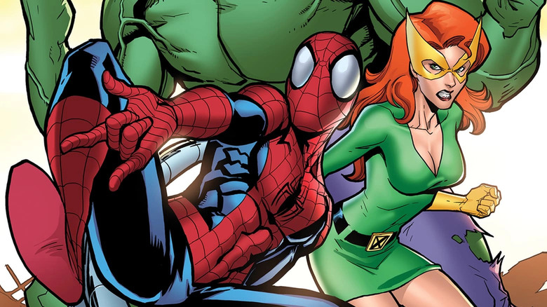 Spider-Man, Jean Grey și Hulk au pozat împreună pe coperta Spider-Man Family #9