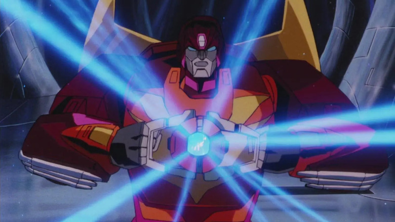 Rodimus Prime ținând Matrix în The Transformers: The Movie