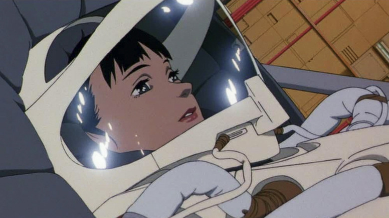 Chiyoko într-un costum spațial în Millennium Actress