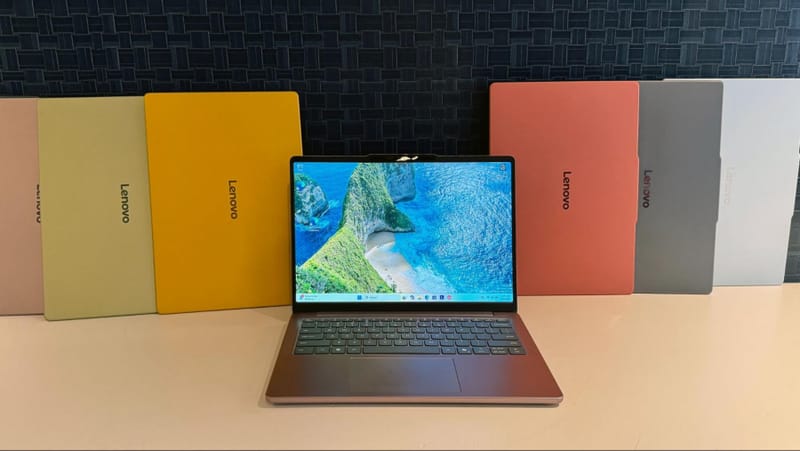 Laptopul Lenovo IdeaPad Vibe este prezentat într-una dintre cele șapte opțiuni de culoare cu taste interschimbabile