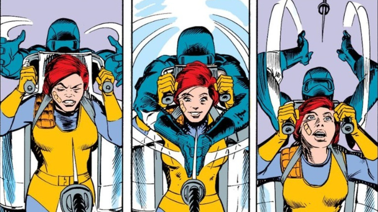 GI Joe: A Real American Hero # 21 - Snake Eyes prind sabia aruncată spre Scarlett
