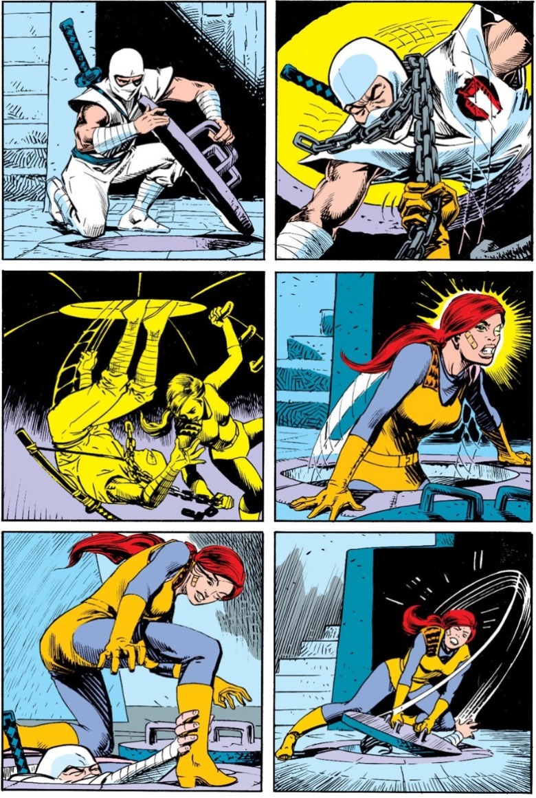 GI Joe Silent Interlude Scarlett scapă de Storm Shadow