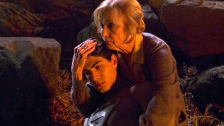 Brandon Routh și Eva Marie Saint în Superman Returns
