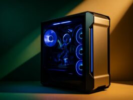 Gaming PC with high-end graphics card representing demand for a gaming electricity tariff