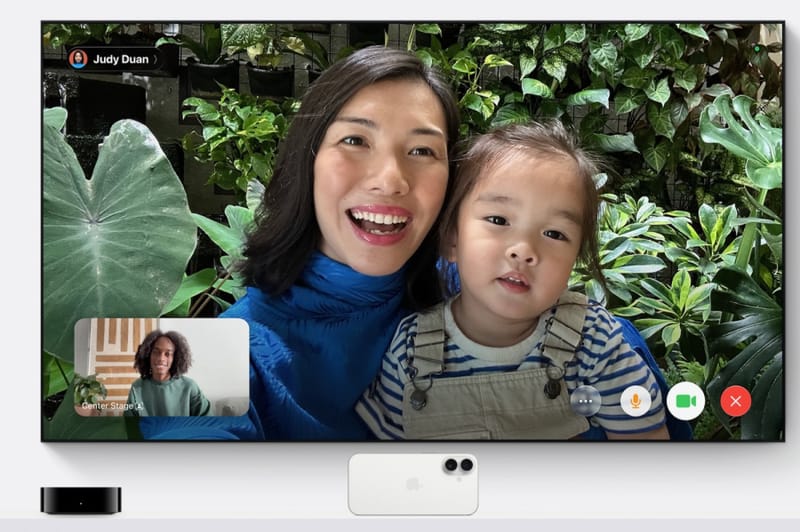 Actualizarea Apple TV 4K Siri AI aduce un divertisment acasă mai inteligent 3 Interfața Apple TV 4K Siri AI afișată pe ecran complet pe un televizor din camera de zi