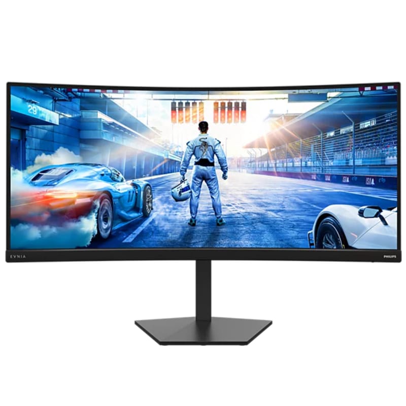 Monitor pentru jocuri Philips Evnia 36M4C5500P curbat ultralarg cu iluminare Iconglow din spate