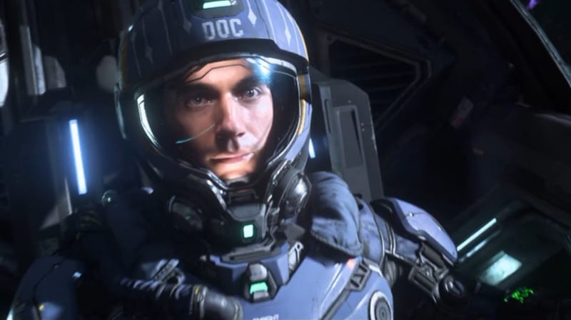 Squadron 42 revine cu un nou trailer și liste de dorințe Steam 1 Captură de ecran a trailerului Squadron 42 care arată un pilot UEE Navy în universul Star Citizen