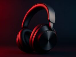 Technics EAH-A1000 over-ear wireless headphones showing the magnetic fluid driver design